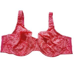 Cacique Lace Underwire Bra in Pink Size 44D